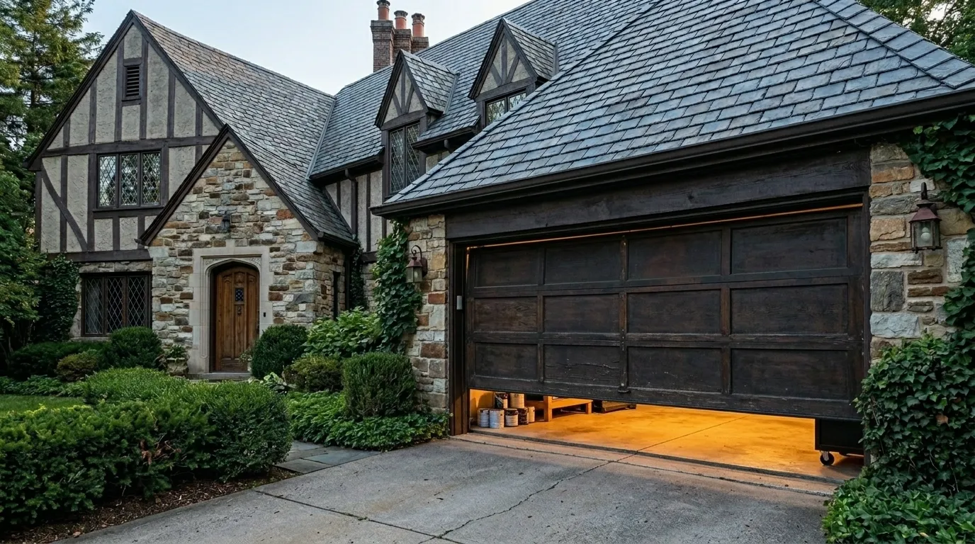 Garage Doors on Houses Built Before Insulation Rules Took Hold in Oklahoma City